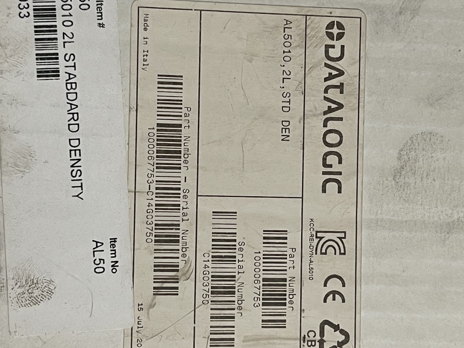 DataLogic AL5010 2L STD DEN Barcode Scanner Sensor 1000067753