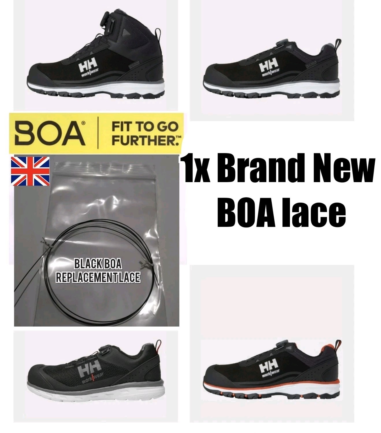 1x BOA Helly Hansen Chelsea Evolution 2.0 Mid Low BRZ Replacement Boa Wire Lace