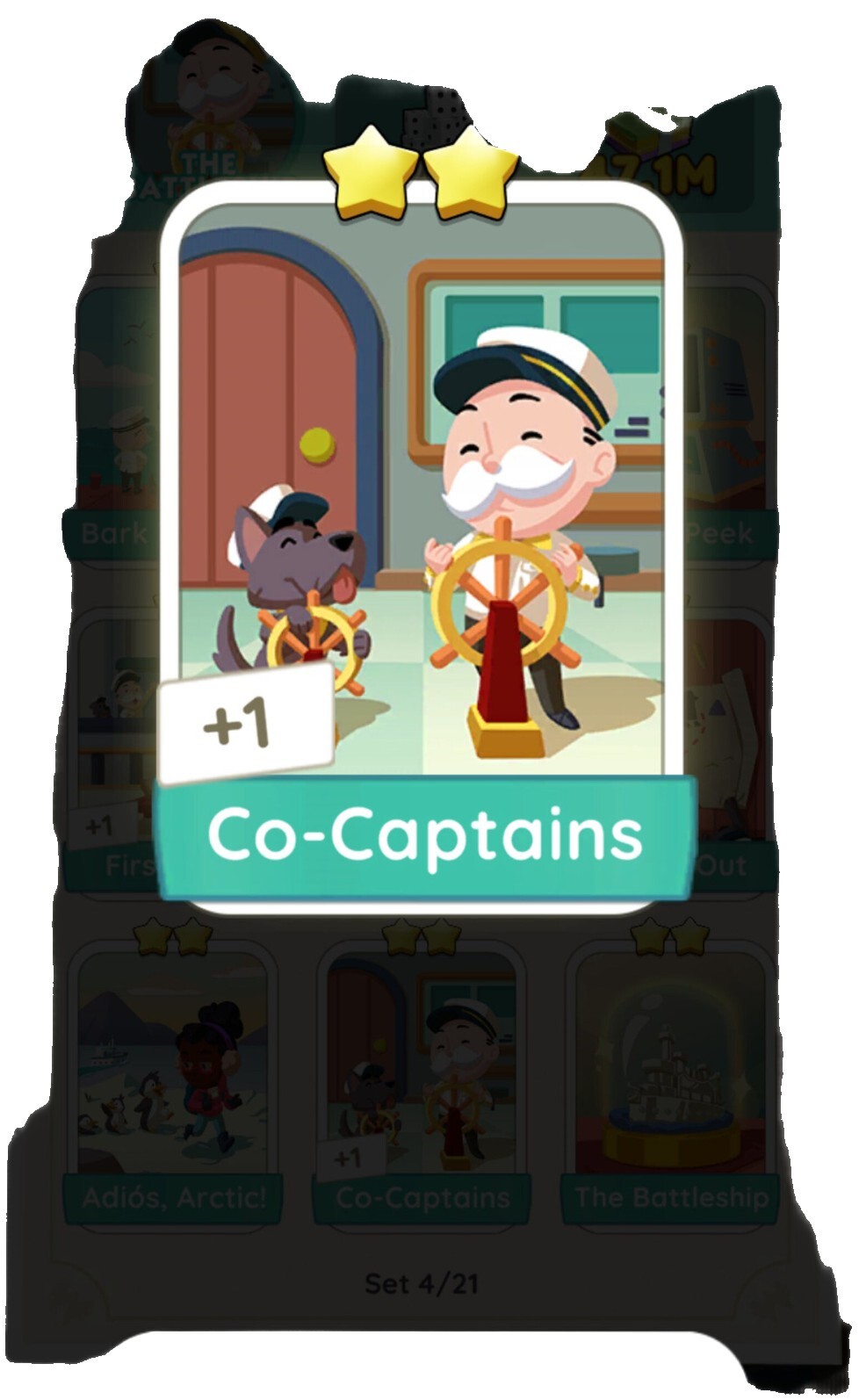 Co captian - Monopoly Go Stickers - 2star Stickers ⭐⭐️⭐️⭐ - Set 9 - FAST
