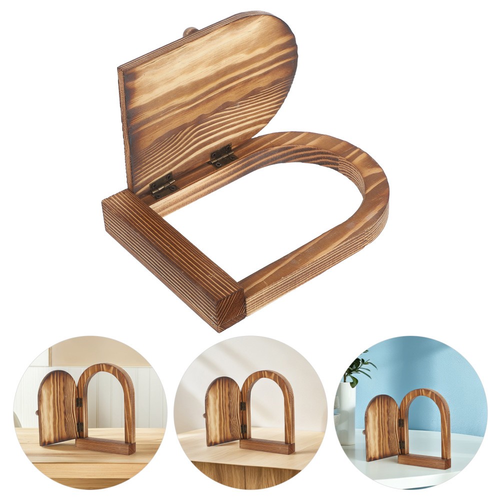 3Pcs Reusable Wooden Outlet Cover Plates Door Style Decorative Wall Stickers