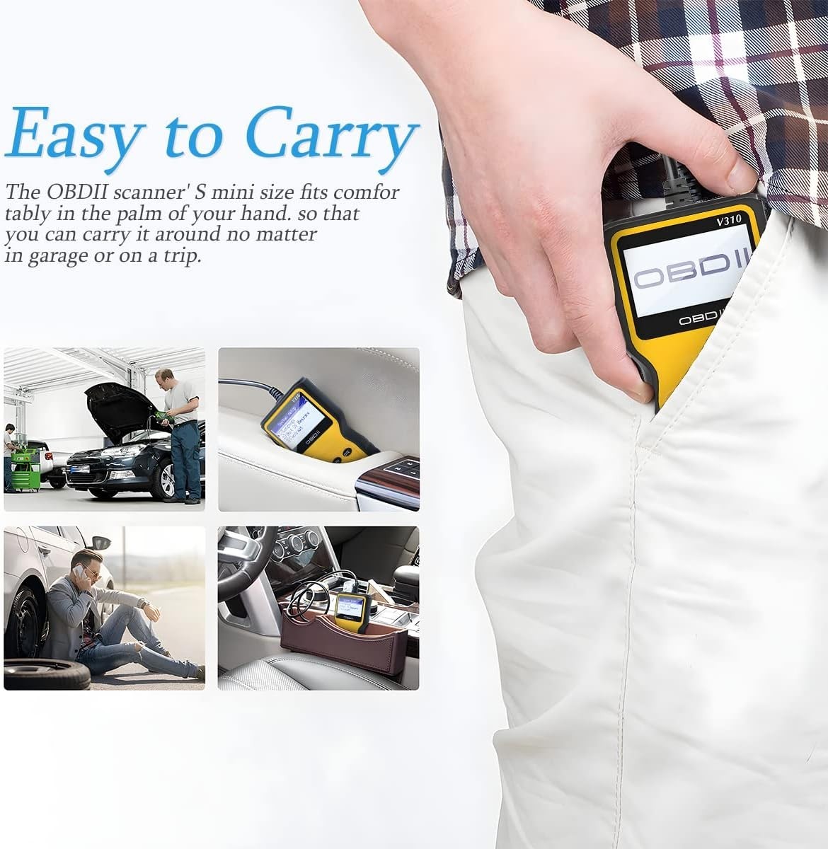 User-Friendly Scanner for All OBD II Vehicles - Diagnose and Repair Issues Fast