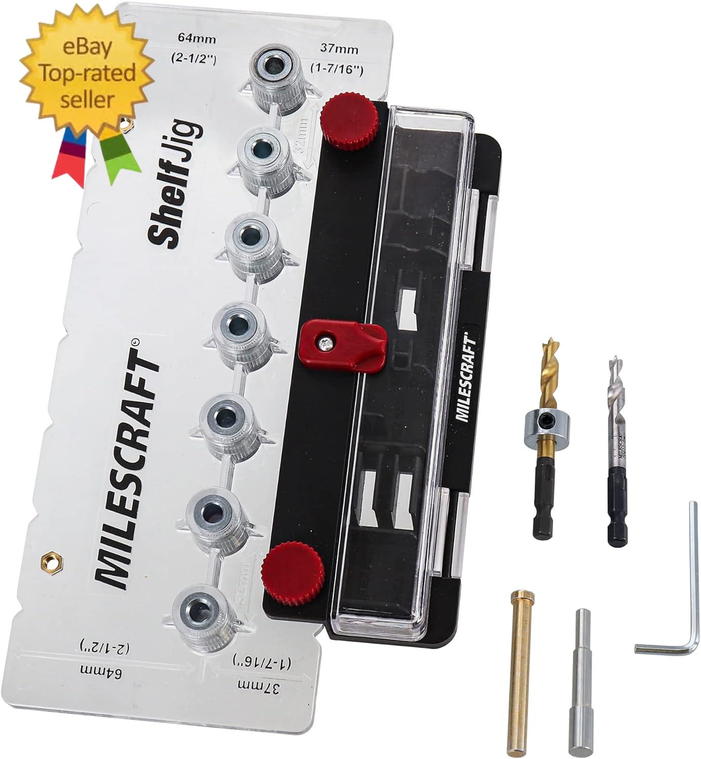 1343 Shelf Jig – Create ¼ In. and 5Mm Shelf Pin Holes for Cabinets.