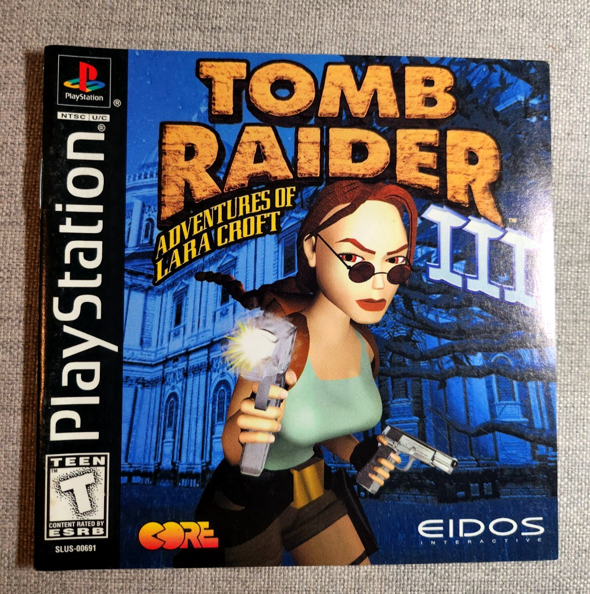 Tomb Raider III 3 Instruction Manual Only - PlayStation