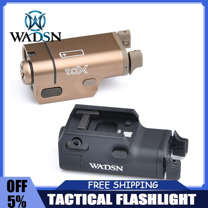Tactical Ultra-Compact XC2 LEDFlashlight Red Green Laser XC1 Pistol Weapon Light