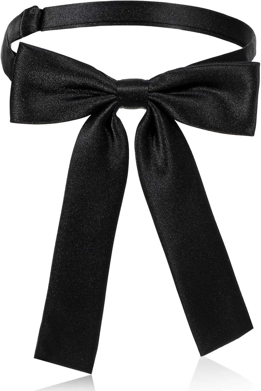 Bowtie Western Bow Ties for Men Women, Solid Color Colonel Satin Ribbon Bow Tie