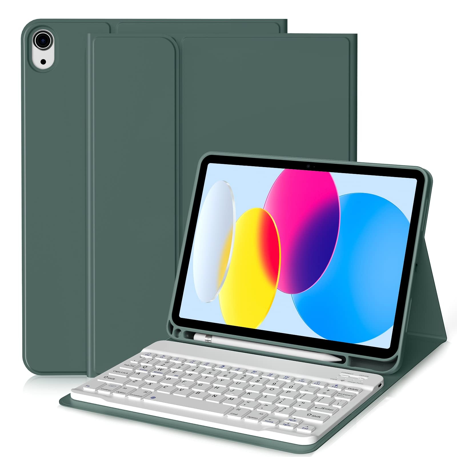 for iPad (A16) 11th 10th Generation Case with Keyboard 11 inch 2025/2022, Det...