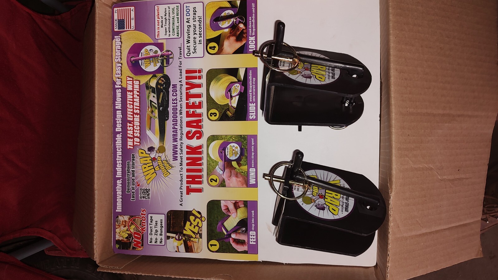 Set Of Two Loose End Rollers For Trailer Straps