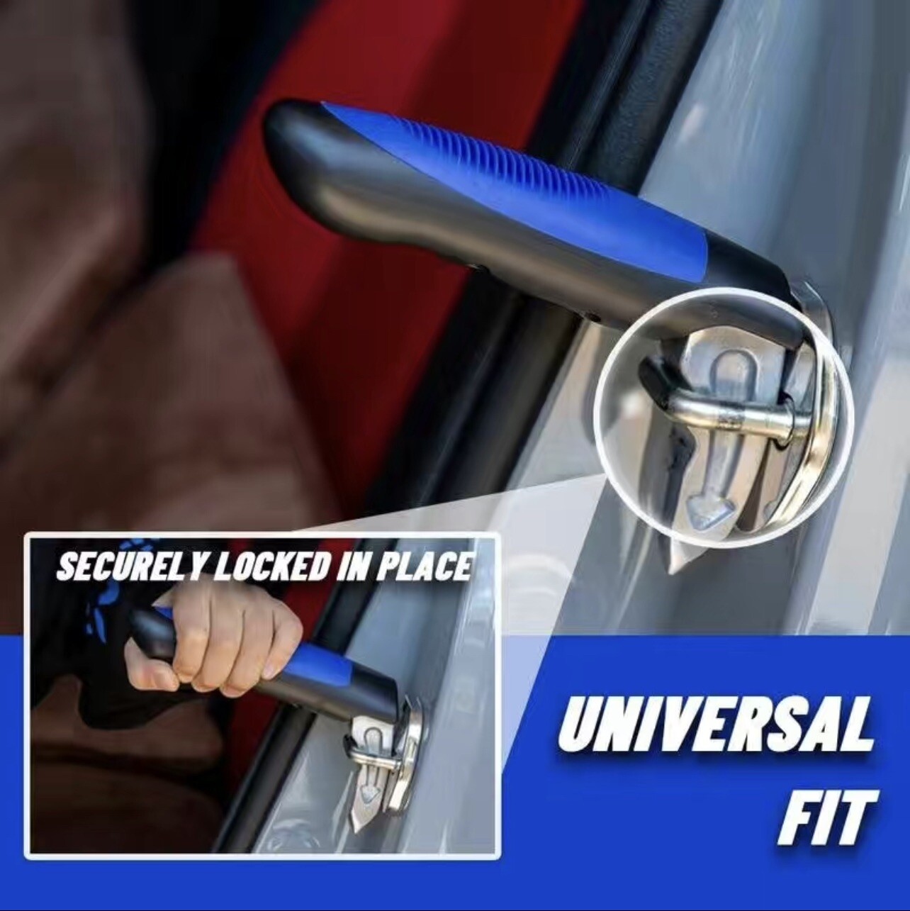 Car Door Handle for Elderly Car Handle Assist Support Multifunction Blue