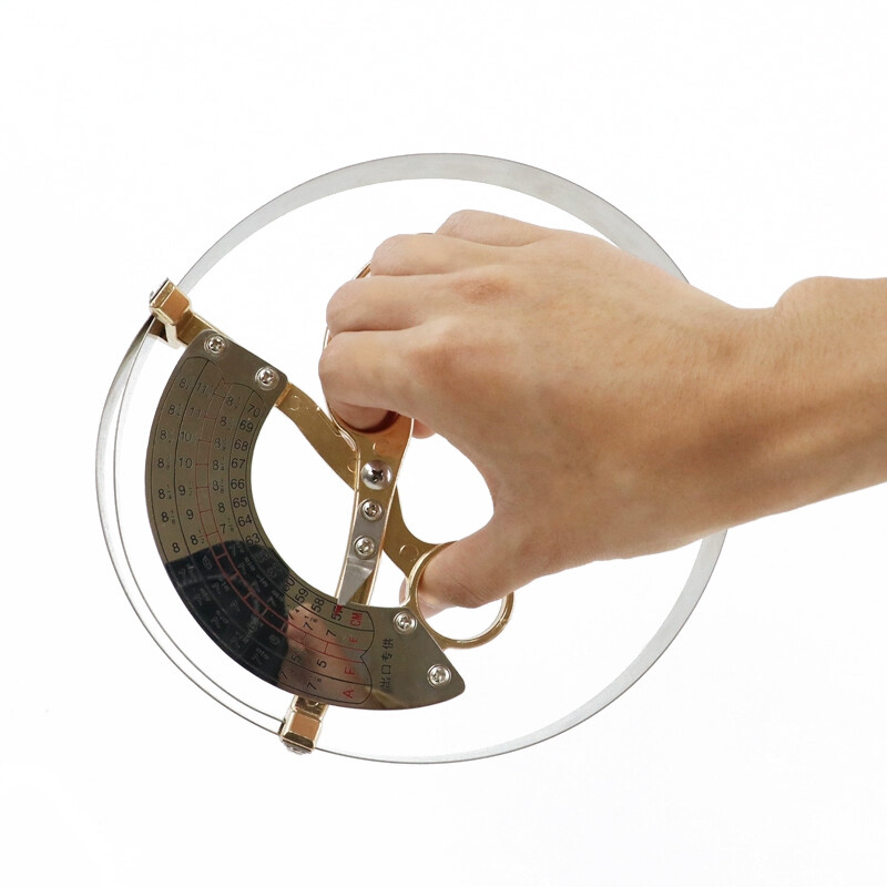 Stainless Steel Hat Caliper Scissor Type Ruler Ring Cap Measuring Tool Head tape