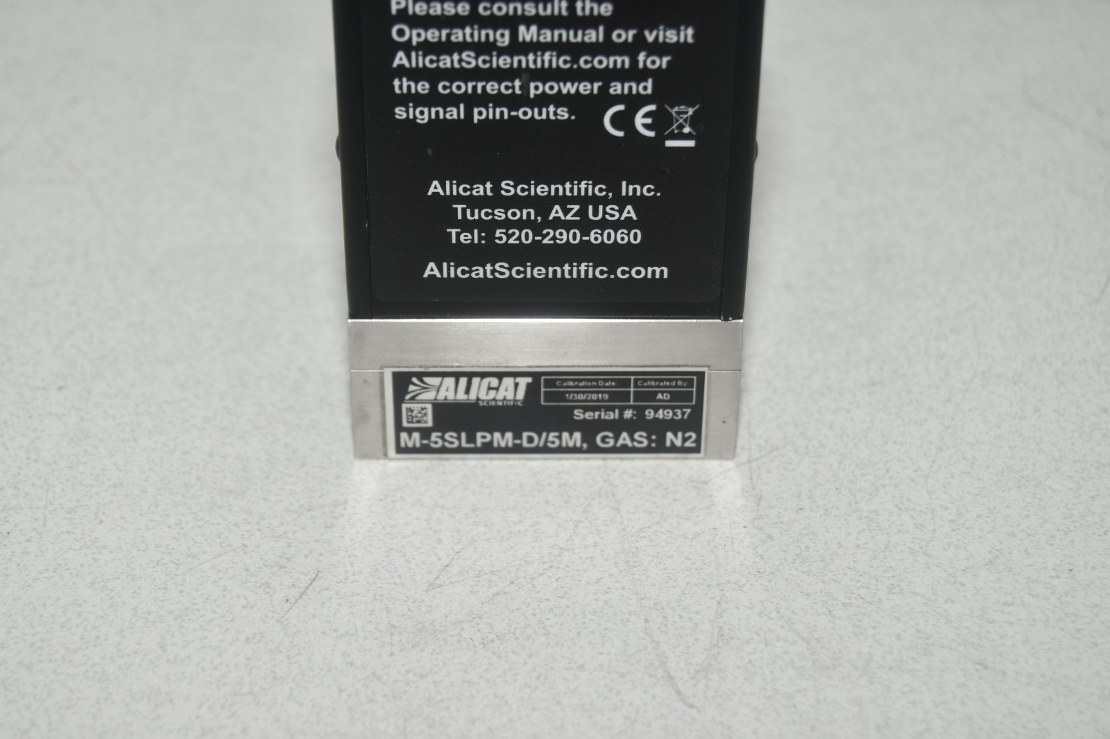 ^ Alicat M-5SLPM-D/5M Gas: N2 Flow Controller #X8346