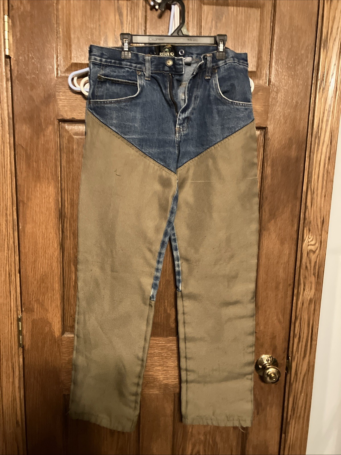 RED HEAD JEANS Kids Youth Size 16 Indigo Denim 5-Pocket Brush Field Pants Rugged