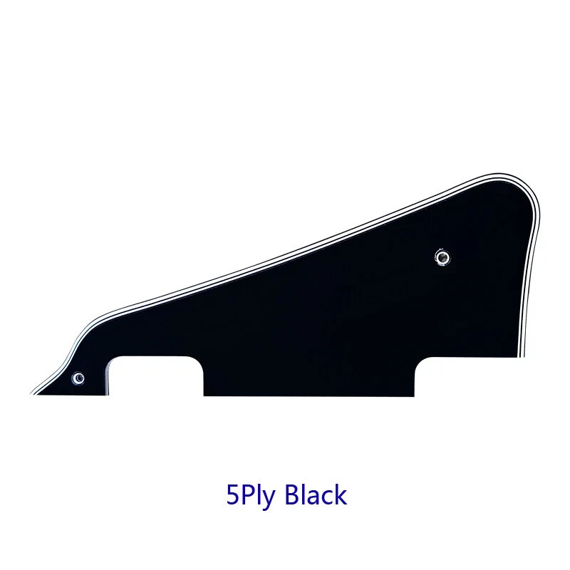 Parts Fits USA Gibson LES PAUL Guitar Pickguard With P90 Pickups ,5Ply Black