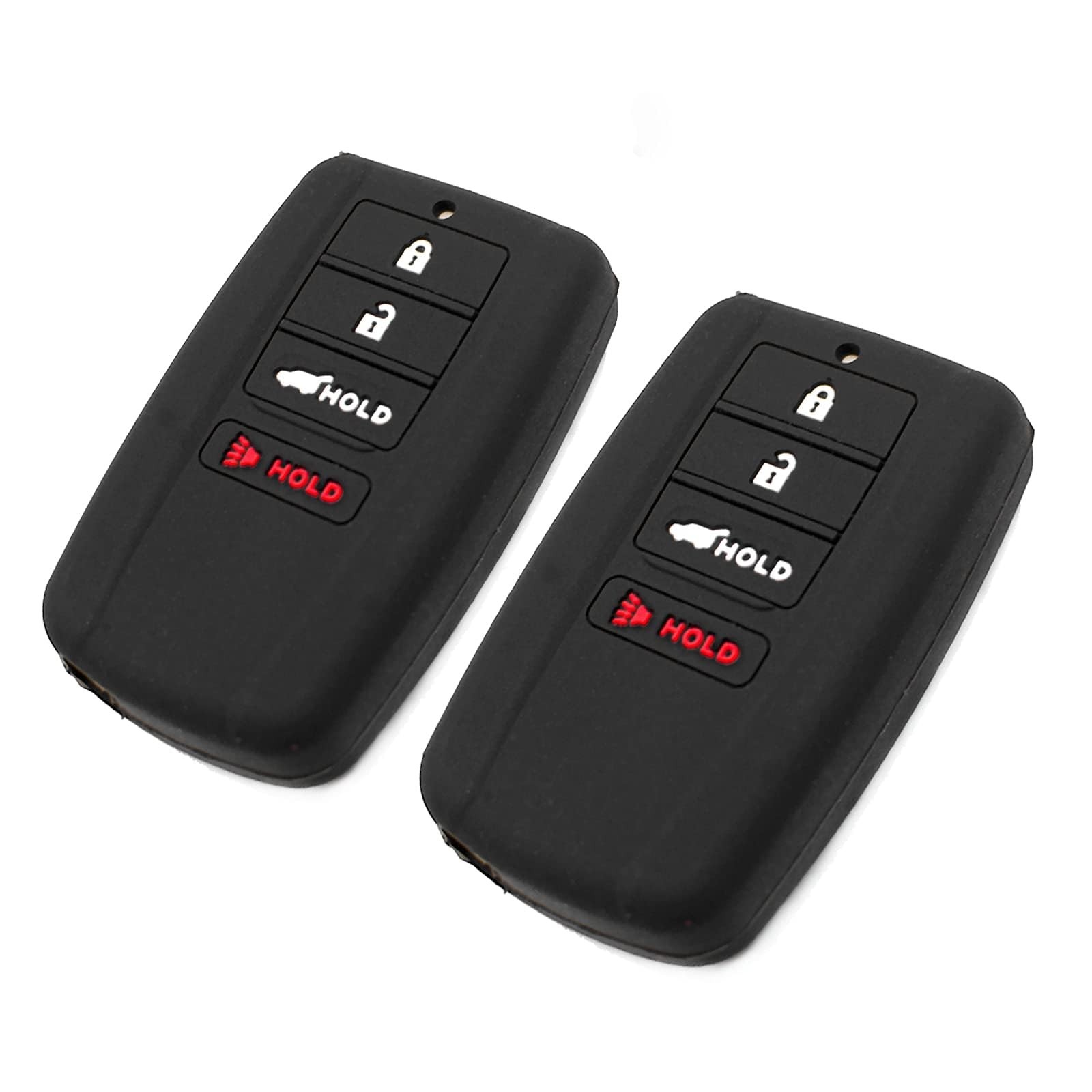 Silicone Key Fob Cover Fit for Acura ILX MDX RDX RLX TLX NSX Smart 4 Buttons ...