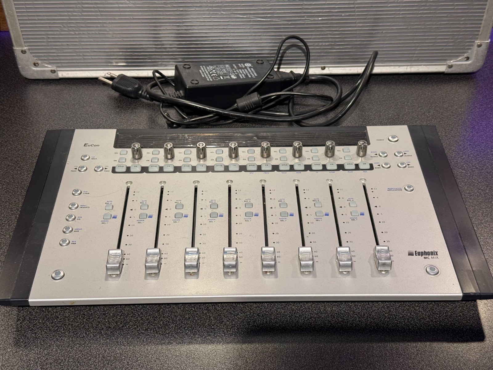 Euphonix (Avid) MC Mix - 1 bad fader silver Eucon with power supply