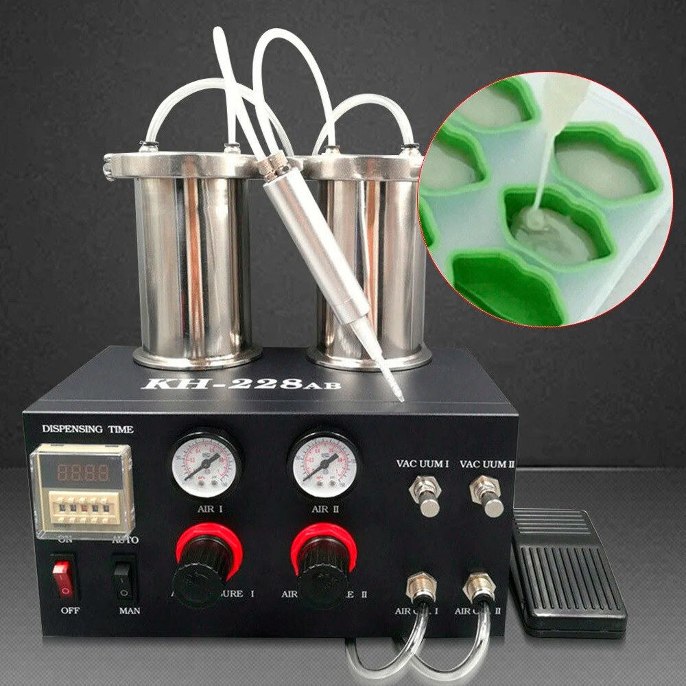 110V Semi-auto Quantify Digital AB Glue Epoxy Resin Dispenser Dispensing Machine