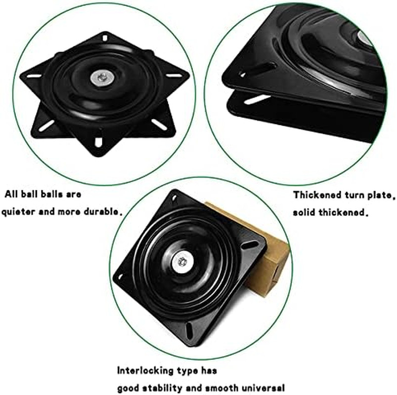 10" (245Mm) Square Heavy Duty Swivel Replacement for Recliner Chair or Furniture