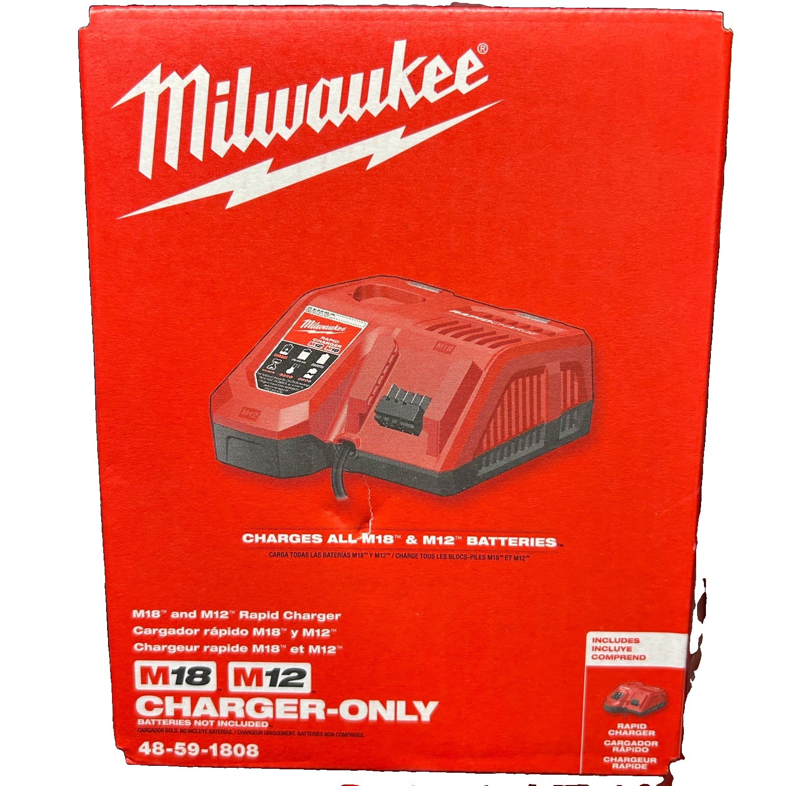 Milwaukee M18 And M12 Rapid Charger 48-59-1808