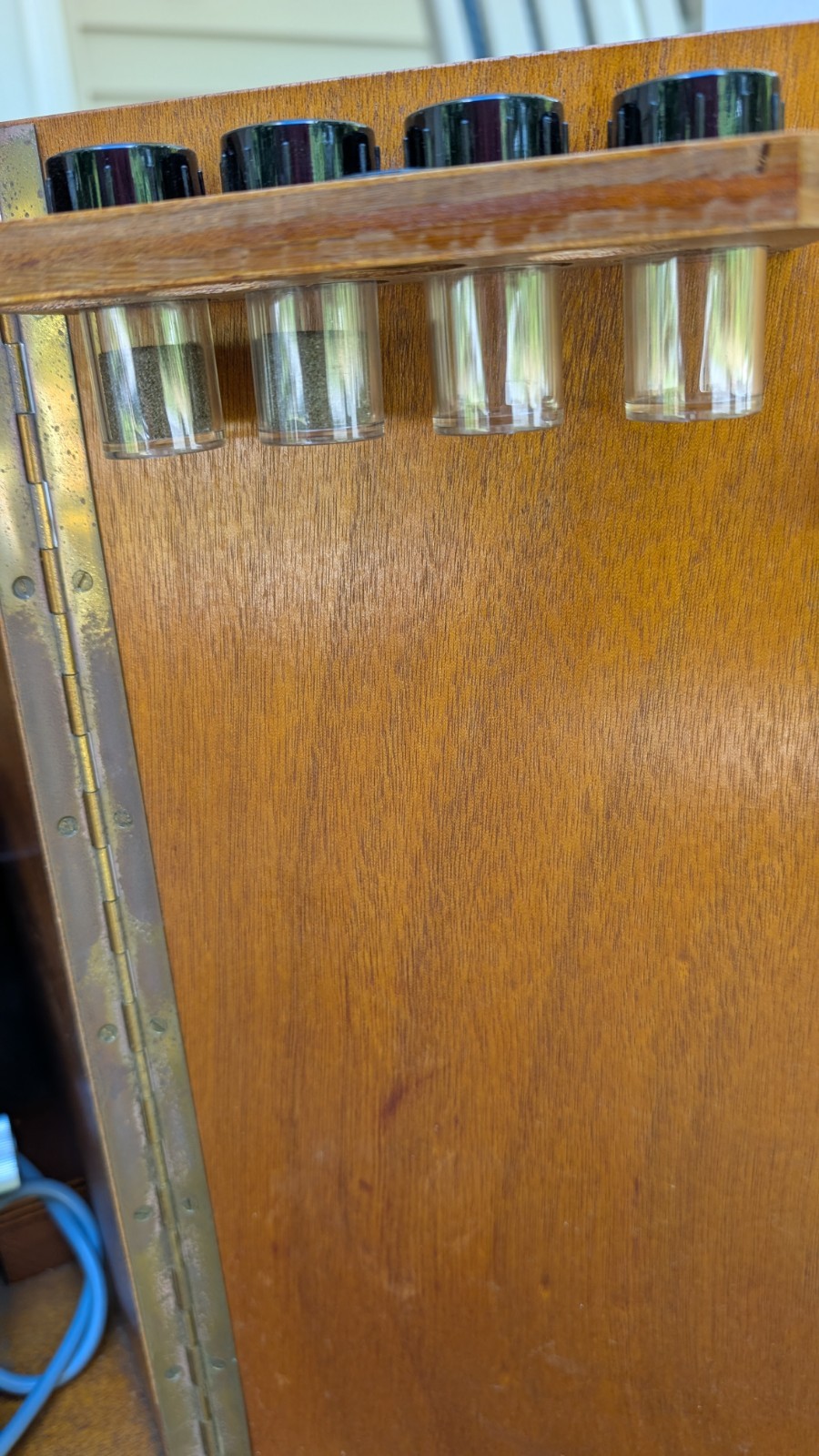 VTG. STEINDORFF, BERLIN MICROSCOPE WITH OBJECTIVES, LIGHT, ORIGINAL FITTED BOX.