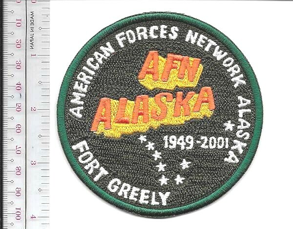 US Army Alaska American Forces Network Fort Greely AK 3.75 inches NO TARIFF