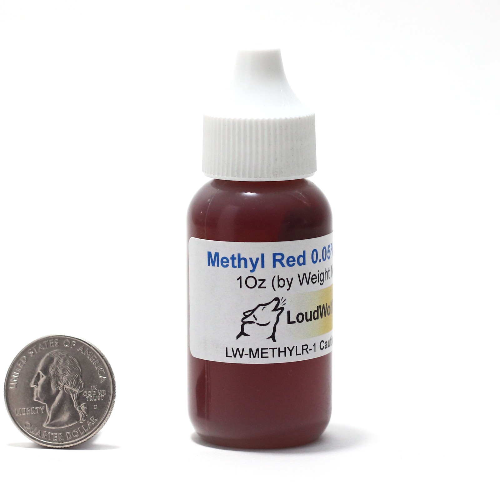 Methyl Red pH Indicator Solution, 0.05% Concentration, 1oz, SHIPS SAME DAY