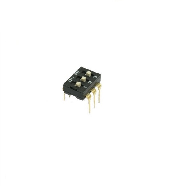 5 Pcs 2.54mm Pitch 3 Position Slide Type DIP Switches
