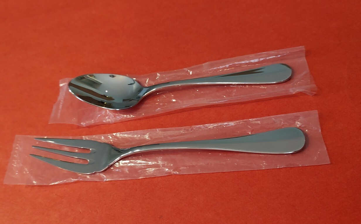 2pc WMF Cromargan BAGUETTE Teaspoon & Salad Fork Stainless Vietnam Free Ship
