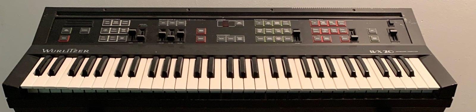 Vintage Wurlitzer WX20 Keyboard Synthesizer in working condition. *READ*