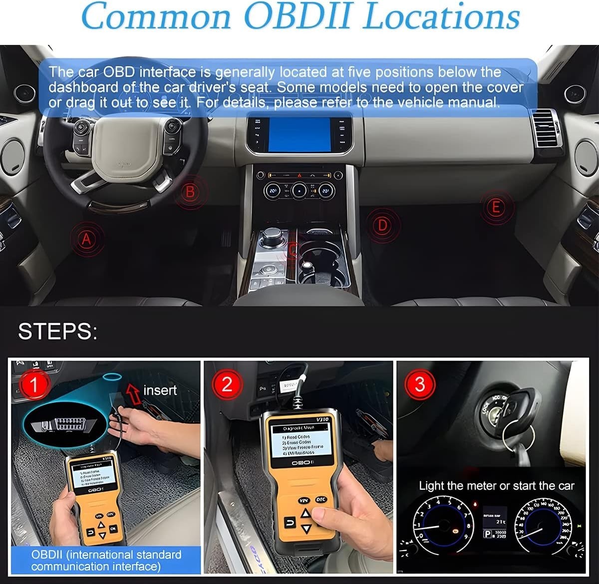 User-Friendly Scanner for All OBD II Vehicles - Diagnose and Repair Issues Fast