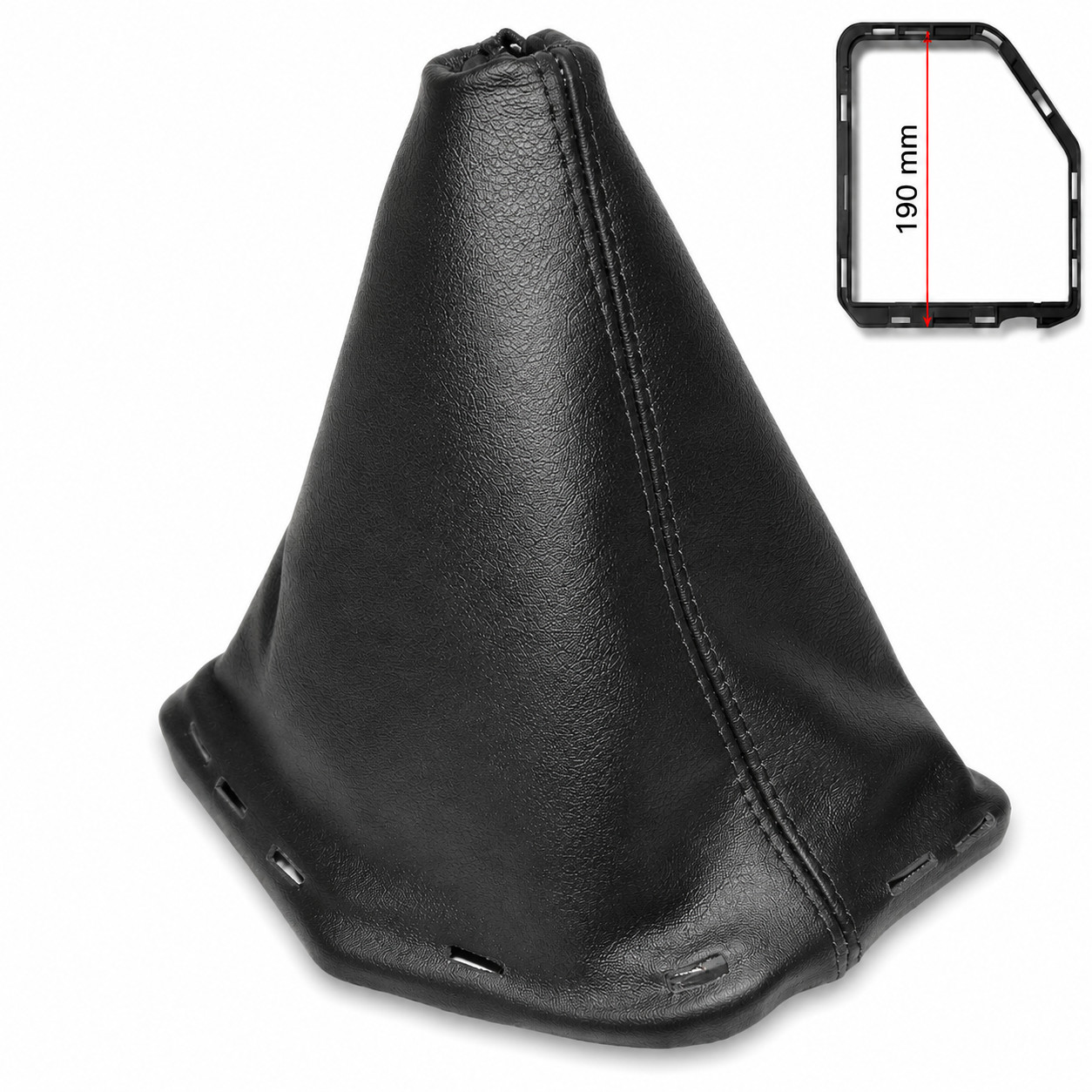 FOR NISSAN NAVARA D40 PATHFINDER R51 10-14 GEAR SHIFT BOOT LEATHER + FRAME 190MM