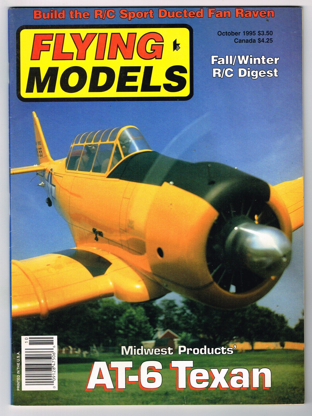 FLYING MODELS Magazine October 1995  Raven: RC or FF electric Ducted Fan by Don