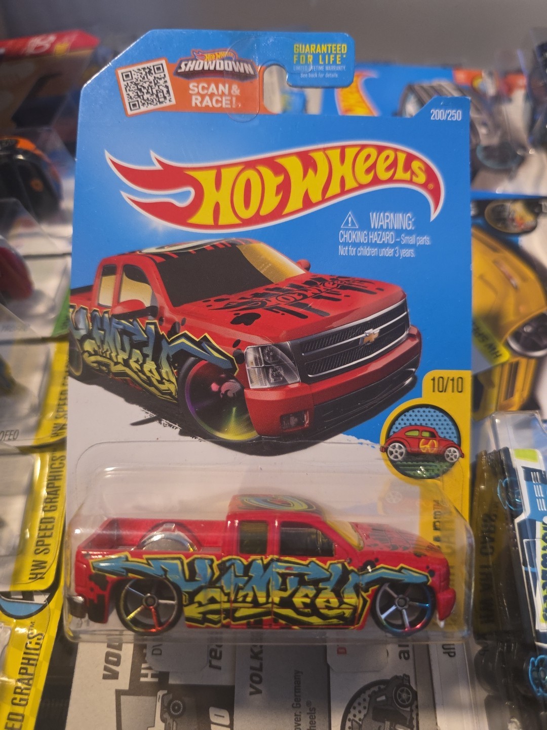 Hot Wheels 50th Anniversary Chevy Silverado Red HQ Art Cars 200/250