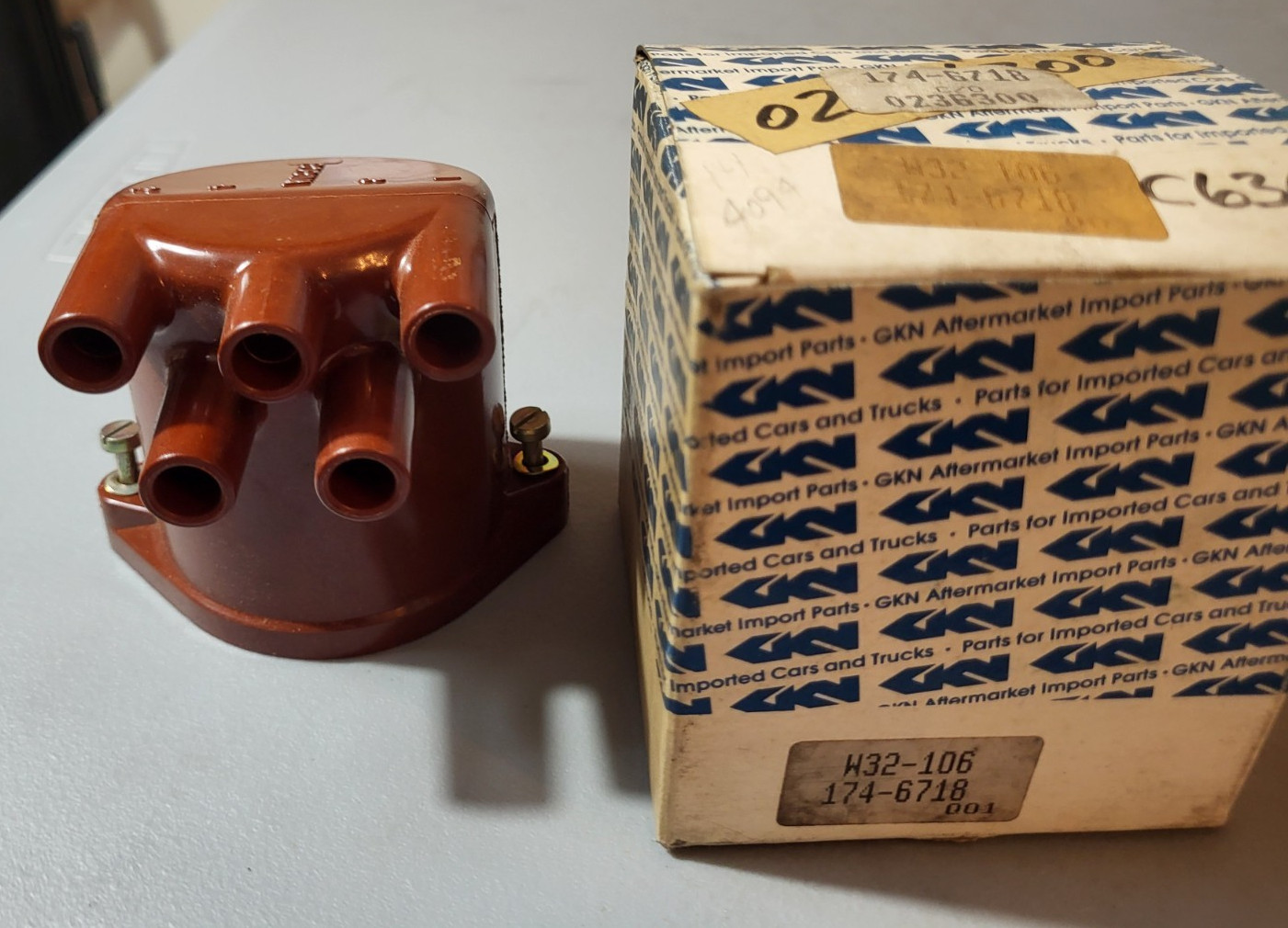 Distributor Cap Standard MA-412 BWD C636 Beck Arnley 174-6718 WVE 5D1116 Fiat