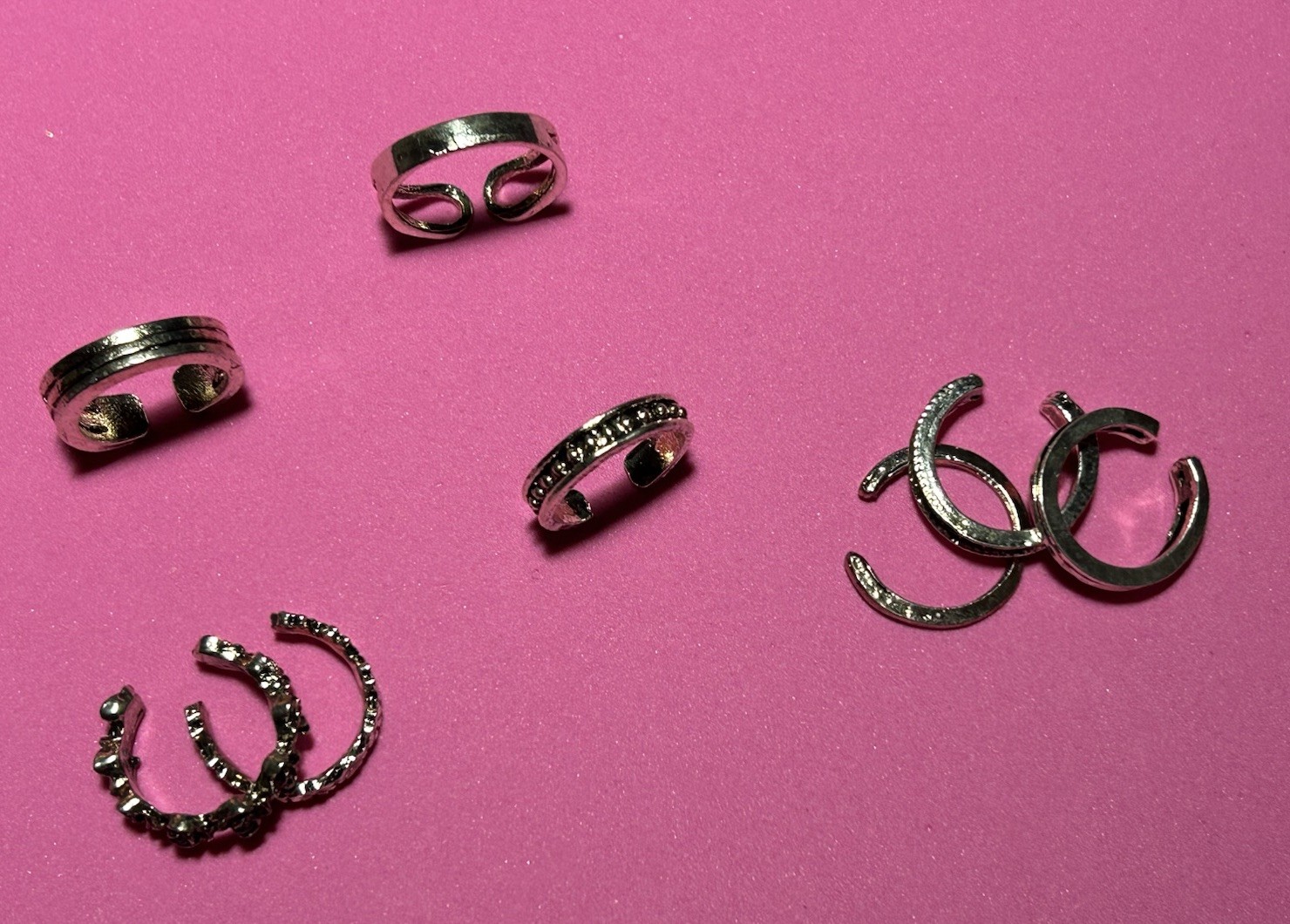 FASHION TOE RINGS/ 8 RINGS