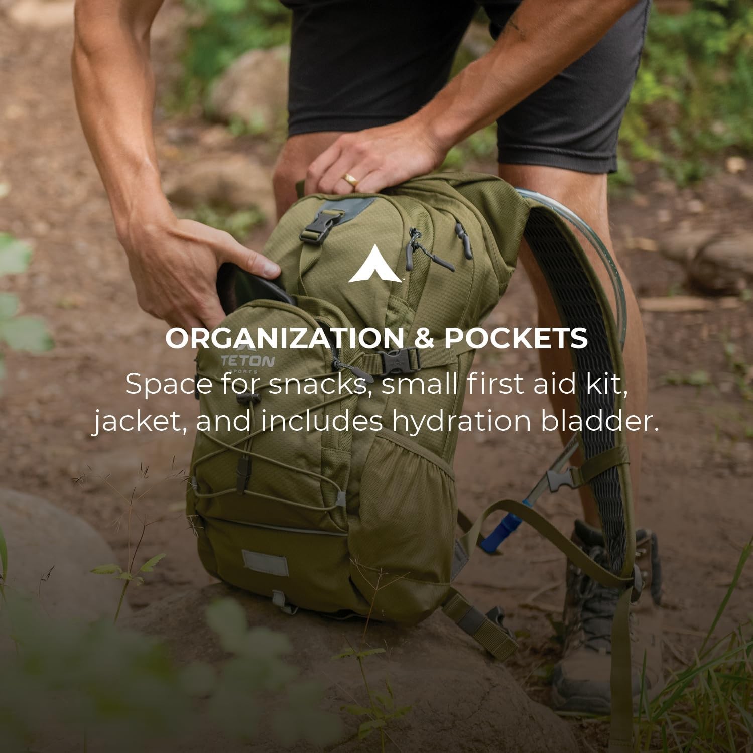 22L Oasis/Trailrunner Hydration Backpack– Lightweight Water Pack with 2L Bladder