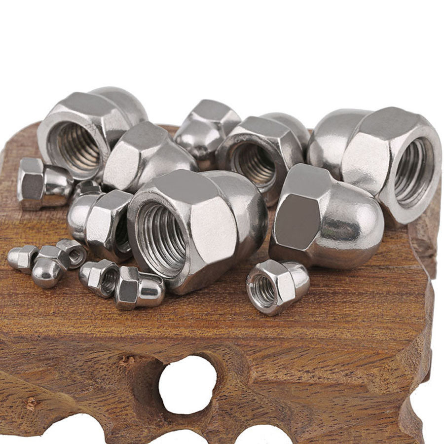 M10*1.0 Fine pitch 304 Stainless Blind Nut Ball Knobs HEX Acorn Nuts Right hand