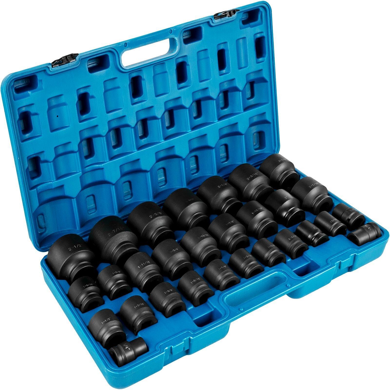 Impact Socket Set 3/4 Inches 29 Piece Impact Sockets, 6-Point Sockets, Rugged C