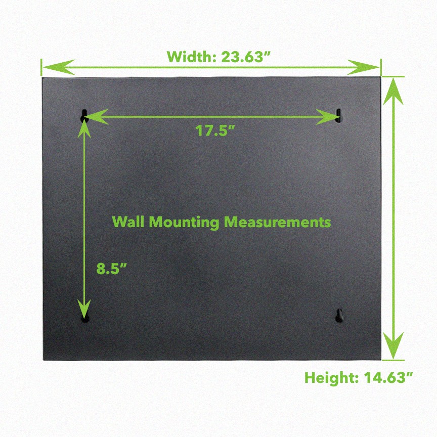 NavePoint 6U Wall-Mount Network Rack Cabinet Enclosure, 450mm Depth, Hinged Back