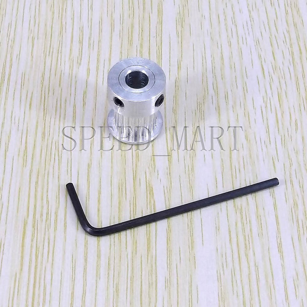 2pcs MXL Type Timing Pulley 20 Teeth 8mm Bore 7mm Width Stepper Motor + 2m Belt