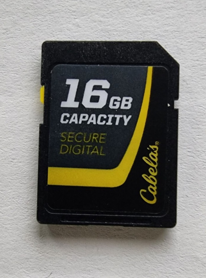 Cabela's Memory Card 16 GB for Trail Cam.  Free Shipping