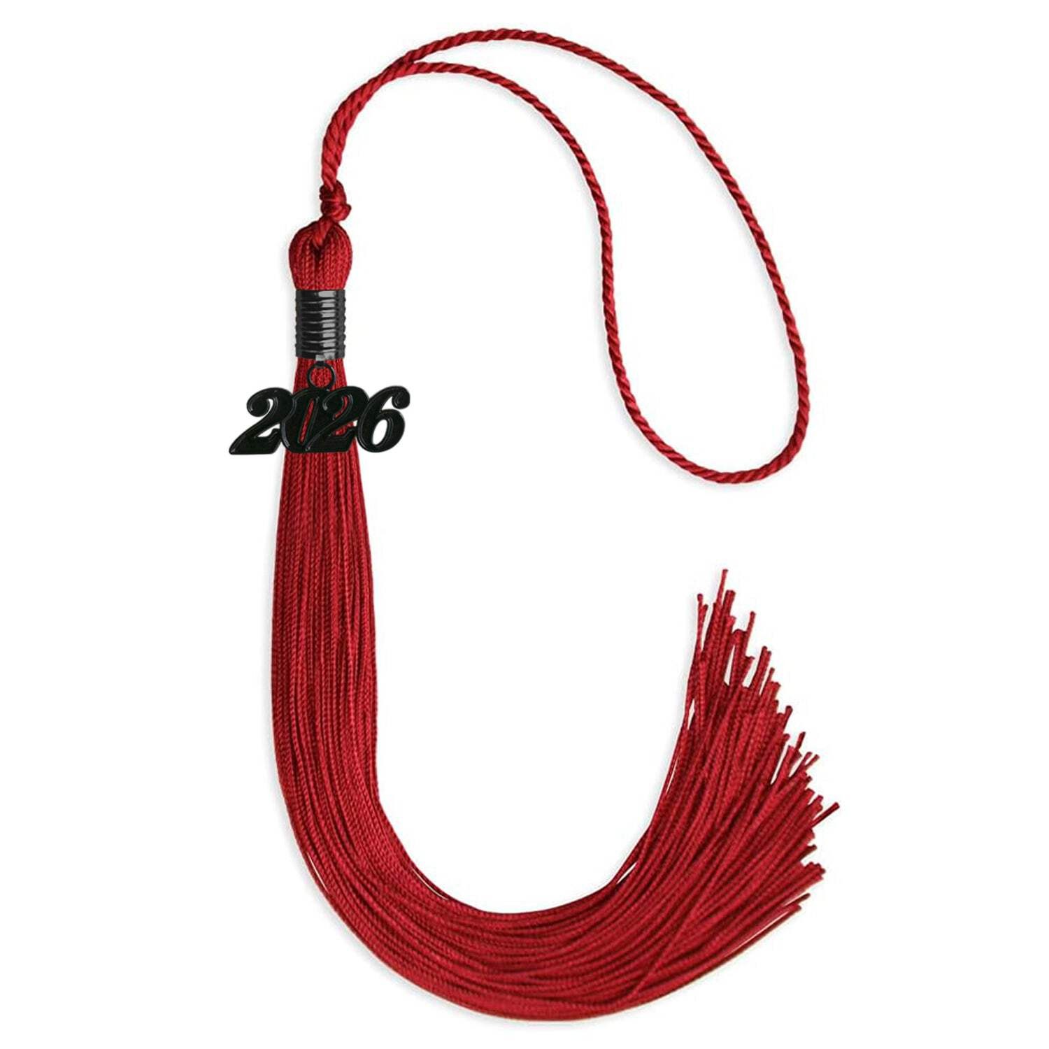 Endea Graduation Red Graduation Tassel With Black Date Drop