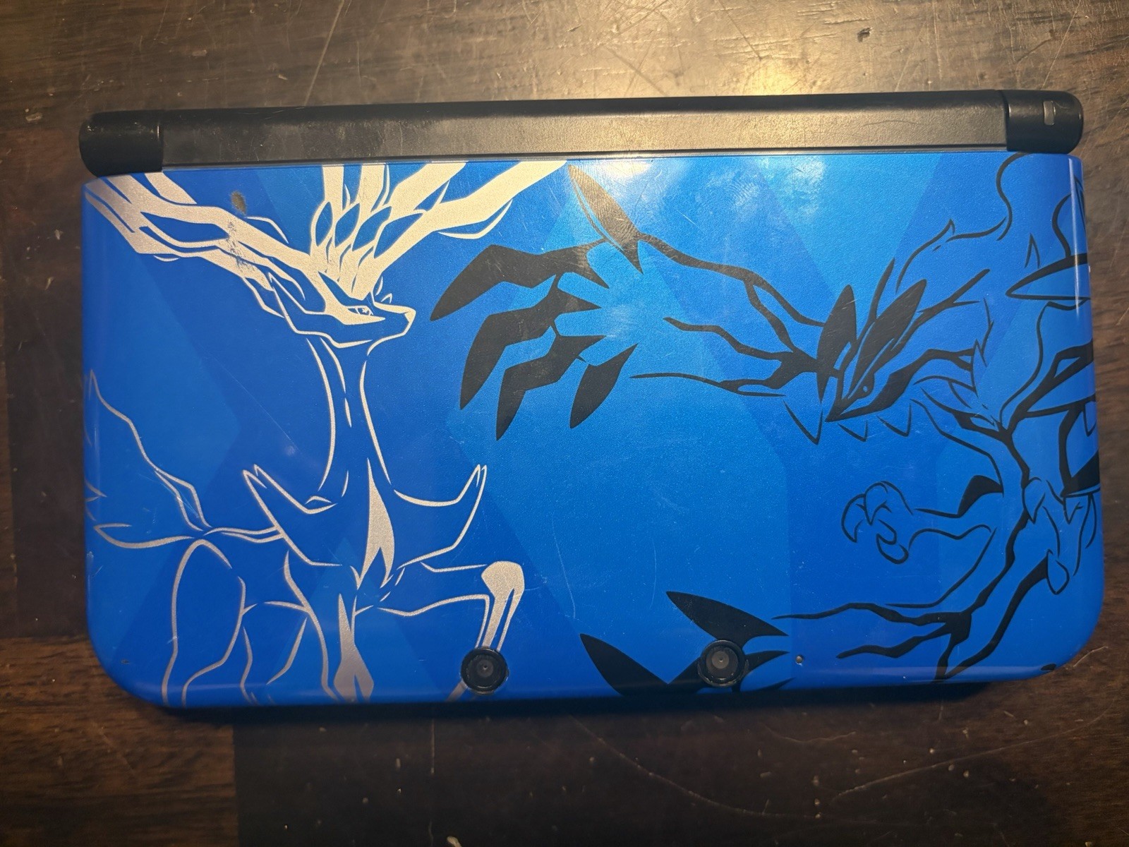 pokemon x 3DS XL handheld system blue TESTED WORKING WITH LOZ FOUR SWORDS