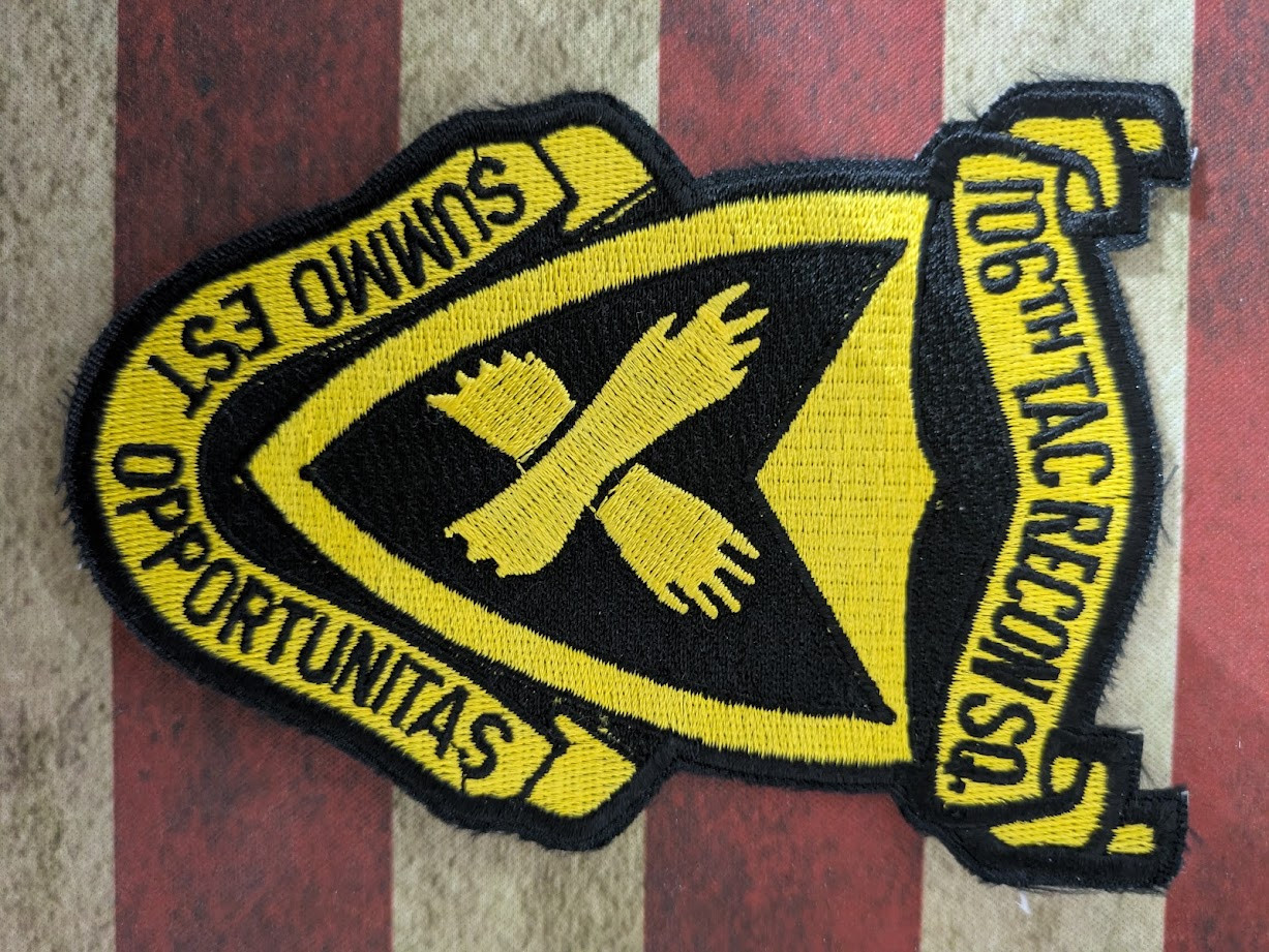 USAF 106th TACTICAL RECON SQUADRON Summo Est Opportunitas Vietnam War Patch