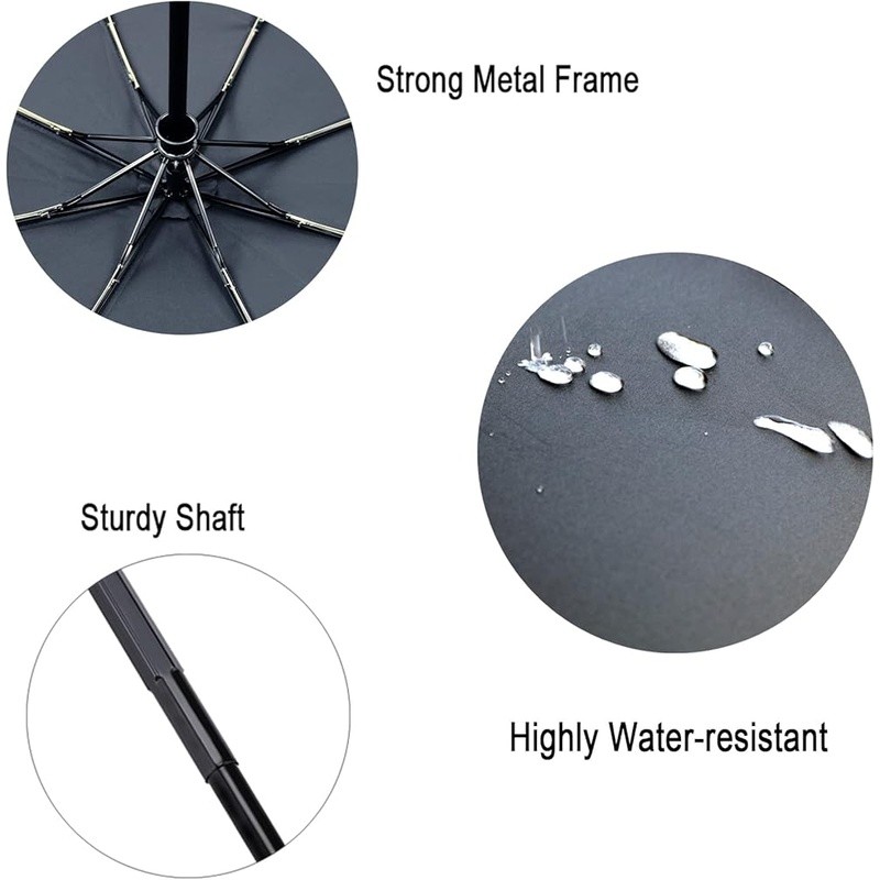 Windproof Compact Travel Umbrella Automatic Open Close Small Purse Umbrella New