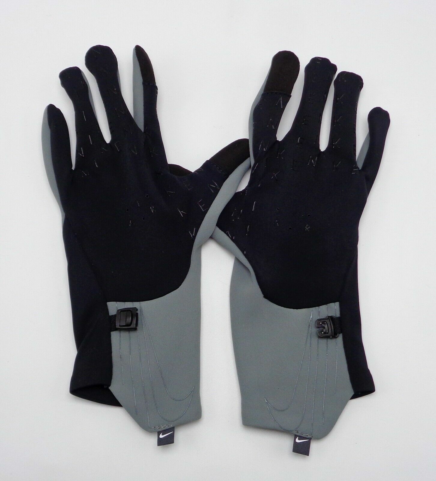 Nike Womens Shield Phenom Running Gloves Smoke Grey/Black/Silver Medium