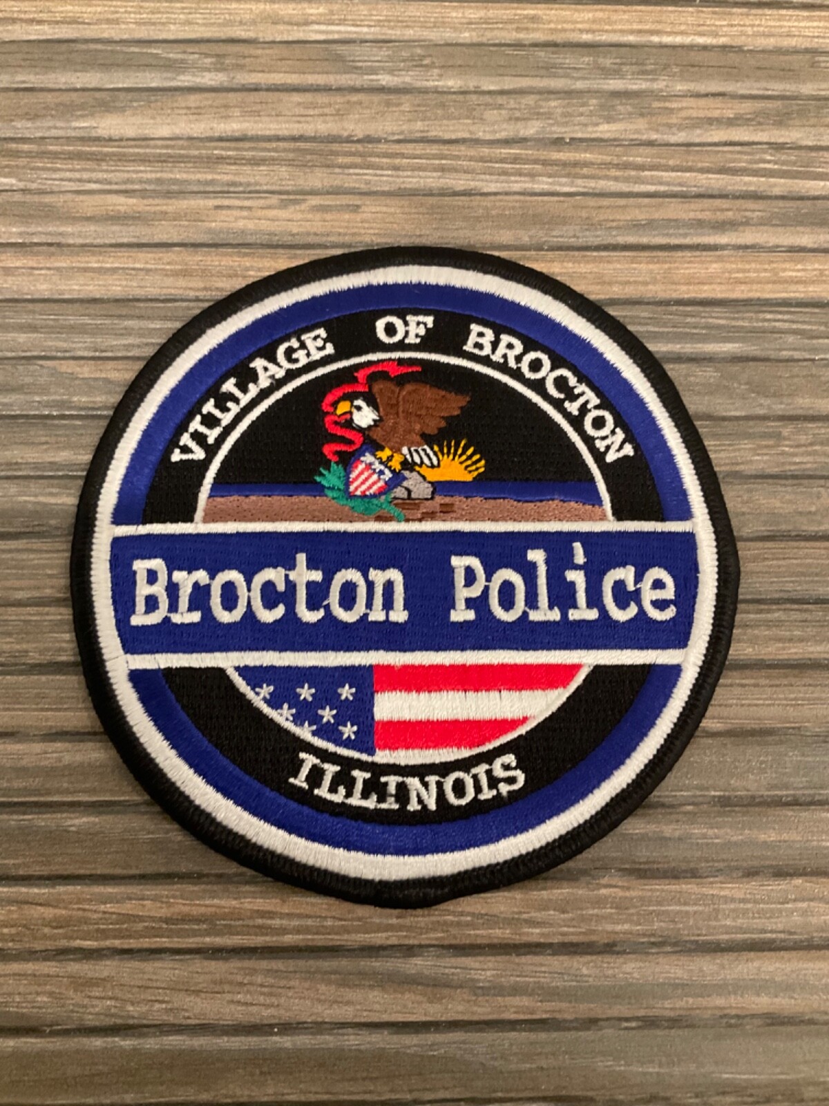 Brocton  Police State Illinois IL Colorful.