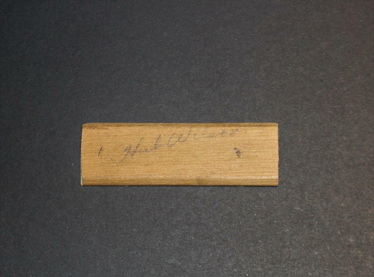 Hubert "Hub" Wilson 2 Games New York Americans 1931 Signed Lumbergraph Cut dec.!