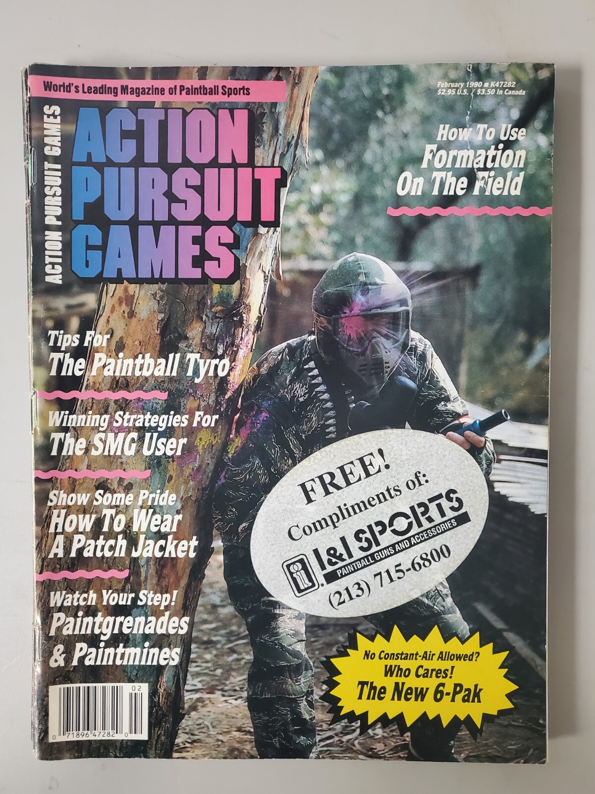 APG Paintball Magazine FEB 1990 Priced to sell Action Pursuit Games VERY RARE