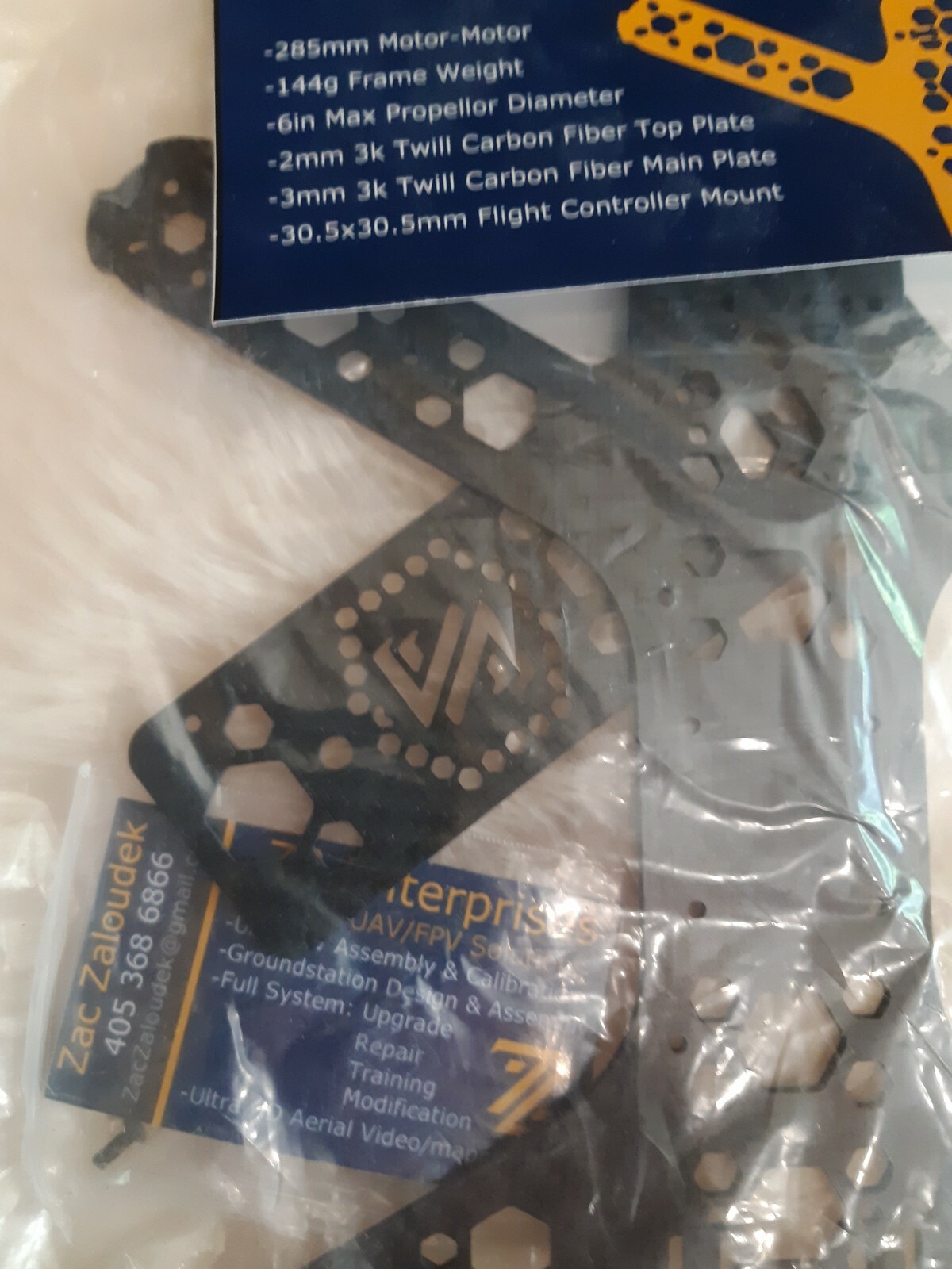 QUADCOPTER CARBON FIBER FRAME NEW IN PACKAGE