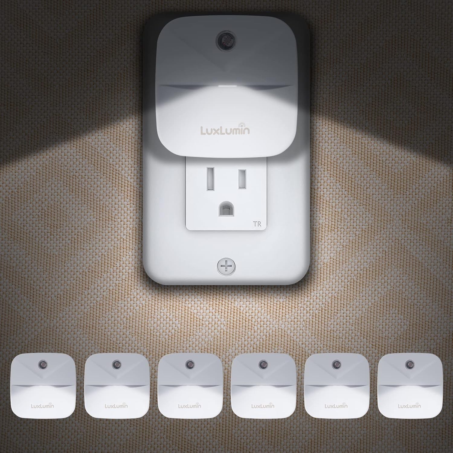 LED Night Lights Plug into Wall W/ Dusk-to-Dawn Sensor Automatically Turn on &