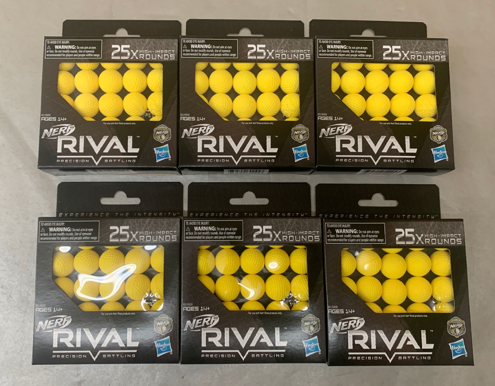 Case of 6 Hasbro Nerf Rival High Impact Refill Rounds - 25pk (150 Total)
